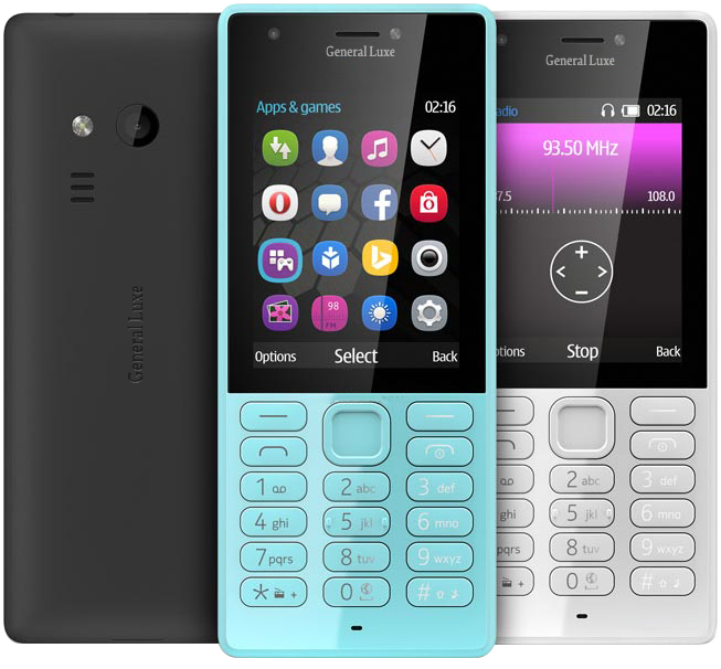 General Luxe 216 feature phone collection